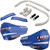 HONDA CRF250L Rally 17-20 Tusk D-Flex Pro Adventure Handguards Silver Bar/Blue Plastics 7/8" Bars