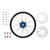 YAMAHA YZ125 05-21 Tusk Impact Complete Rear Wheel Package 19 x 2.15 Black Rim/Silver Spoke/Blue Hub