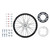 HONDA CRF250R 22-25 Tusk Impact Complete Rear Wheel Package 19 x 2.15 Black Rim/Black Spoke/White Hub