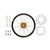 SUZUKI RMZ450 08-25 Tusk Impact Complete Rear Wheel Package 19 x 2.15 Black Rim/Silver Spoke/Yellow Hub
