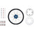 YAMAHA YZ125 22-25 Tusk Impact Complete Rear Wheel Package 19 x 2.15 Black Rim/Silver Spoke/Blue Hub