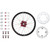 YAMAHA YZ125 22-25 Tusk Impact Complete Rear Wheel Package 19 x 2.15 Black Rim/Silver Spoke/Red Hub