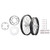 HONDA CR250R 02-07 Tusk Impact Complete Front/Rear Wheel Package 1.60 x 21 / 2.15 x 19 Black Rim/Black Spoke/White Hub
