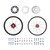 HONDA CRF450R 02-03 Tusk Impact Complete Front/Rear Wheel Package 1.60 x 21 / 2.15 x 19 Black Rim/Silver Spoke/Red Hub