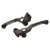 HONDA CR125R 04-07 Tusk Folding Lever Set  Black