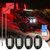 Tusk LED Rock Light Kit with Dual 6' LED Whips 2103820011