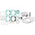 HUSQVARNA TE 300 17-18 Tusk Complete Top End Rebuild Kit Pro-Lite Standard (72 mm) Wiseco Piston