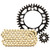 HONDA CR250R 92-96 Tusk Alloy Kit & Gold X-Ring Chain Black Rear Sprocket