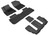3D MAXpider 2017-2020 GMC Acadia Kagu 1st & 2nd & 3rd Row Floormats - Black - L1GM02201509 Photo - Primary