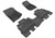 3D MAXpider 2014-2018 Jeep Wrangler JK Unlimited Kagu 1st & 2nd Row Floormats - Black - L1JP01101509 Photo - Primary