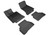 3D MAXpider 2015-2020 Mercedes Benz C-Class (W205) Sedan Kagu 1st & 2nd Row Floormats - Black - L1MB10201509 Photo - Primary