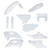 Acerbis 24+ Husqvarna 250-501 FE/ TE Full Plastic Kit - 20 White - 2986650002 Photo - Primary