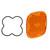 Baja Designs XL Wide Cornering Factory Amber Lens Replacement Kit - 660136 Photo - Primary