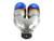 aFe Takeda 2.5in 304 Stainless Steel Clamp-on Exhaust Tip Driver Side 2.5in Inlet 4inDual-Blue Flame - 49T25484-L122 Photo - Unmounted