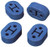 Cusco HD Exhaust Bushing Blue 15mm Hole ID x 35mm Distance (Hole to Hole) x 25mm Thickness Subaru - A160 RM004B Photo - Primary