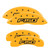 MGP 4 Caliper Covers Engraved Front & Rear Oval Logo/Ford Yellow Finish Black Char 2013 Ford F-150 - 10219SF15YL Photo - Primary