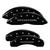 MGP 4 Caliper Covers Engraved Front & Rear 11-18 Dodge Durango Black Finish Silver Dodge Logo - 12204SDD4BK Photo - Primary