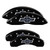 MGP 4 Caliper Covers Engraved Front & Rear Chevrolet 100 Anniversary Logo Black Finish Silver Charac - 14005SBANBK Photo - Primary