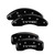 MGP 4 Caliper Covers Engraved Front & Rear I-Vtec Black Finish Silver Char 2018 Honda Accord - 20225SIVTBK Photo - Primary