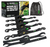 Rhino USA Retractable Ratchet Straps (4Pk 1Inx10Ft) (Black) - TD-RSRE1X10-BLK-R User 1