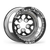 Weld Alpha-1 15x16 / 5x4.75 BP / 5in. BS Black Wheel - Black Double Beadlock - 83B-516280CB Photo - Unmounted