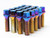 Wheel Mate Mevius Lug Bolt Set of 20 - Blue Neon 12x1.50 27mm Cone 60 DEG TAP - 40621UN Photo - Primary
