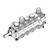 Peterson Fluid Systems R4 5-Stage Oil Pump - Left Side Mount - Rear Drive Drag - 04-5064 Line Art