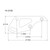Peterson Fluid Systems Chevrolet Small Block Mount Blade - Left Side - 14-3100 Technical Drawing