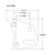 Peterson Fluid Systems Bear Claw Mount Blade - Left Side - 14-3190 Technical Drawing