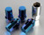 Project Kics 12X1.25 Titanium Blue Caliber Lug Nut - WHPC03 Photo - Primary