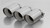 Remus 2018 Honda Civic Type-R FK8 2.0T 102mm Straight Chrome Tail Pipe Set (Triple Tip) - 0036 70SGR User 1