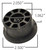 Ridetech Delrin Control Arm Single Bushing 2.5in Large OD / 2.05in Small OD / .875in ID /1.312in OAL - 70010755 Photo - Primary