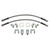 Wilwood 12in Length -3 to 3/8-24 IF 1/8-27 NPT 90 Degree Flexline Kit w/ Weld-On Bracket Tabs - 220-17288 Photo - Primary