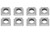 Wilwood Titanium T-Nut Kit Dynamic 45062 8 Pack - 300-16454 Photo - Primary