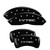 MGP 4 Caliper Covers Engraved Front & Rear I-Vtec Black Finish Silver Char 2019 Acura RDX - 39024SIVTBK Photo - Primary