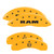 MGP 4 Caliper Covers Engraved Front Ram Rear Ramhead Yellow Finish Black Char 2019 Ram 1500 - 55005SRMHYL Photo - Primary