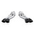 Stainless Works 22-25 Cadillac CT5-V Blackwing Axle Back Exhaust - Black Chrome Tips - CT5V22AB-BC Photo - out of package
