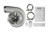 Turbosmart 7170 V-Band 1.07AR Externally Wastegated Reverse Rotation TS-1 Turbocharger - TS-1-7170B-VR107E Photo - Close Up