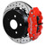 Wilwood 18-21 Jeep Wrangler Narrow Superlite 4R Rear Brake Kit SRP 13.50in Rotor w/Lines - Red - 140-18075-DR Photo - Primary