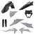 Acerbis 20-23 KTM 150-500 XCF-W/ XC-W-tpi/ EXC-tpi/ EXC-F Full Plastic Kit - Gray/Black - 2791541001