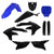 Acerbis 2024 Yamaha YZ250F/ 23-24 YZ450F/FX (w/Tank Cover) Full Plastic Kit - Blue/Black - 2979591034 Photo - Primary