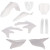 Acerbis 2024 Yamaha YZ250F/ 23-24 YZ450F/FX (w/Tank Cover) Full Plastic Kit - White - 2979590002