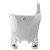 Acerbis 21+ Honda CRF250R/250RX/ CRF450R/RX/ CRF450R-S Front Number Plate- Raptor 2 - White - 2981820002