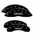MGP 4 Caliper Covers Engraved Front & Rear GMC Black Finish Silver Char 2019 GMC Sierra 1500 - 34217SGMCBK Photo - Primary