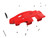 aFe POWER Red Edition Dynamic Air Scoop XL for Intake Kits 50-70119D and 50-70119R - 50-70119AR Photo - Unmounted