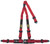 OMP 3 POINT HARNESS - STRADA 3 ECE 2208 RED - DA0-0509-B01-061 Photo - Primary