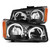 Raxiom 03-06 Chevrolet Silverado 1500 Dual LED Halo Projector Headlights- Black - Clear Lens - S112704 Photo - Primary