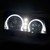 Raxiom 03-06 Chevrolet Silverado 1500 Dual LED Halo Projector Headlights- Black - Clear Lens - S112704 Photo - Close Up
