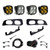 Baja Designs 2023+ Ford F250/F350 Super Duty Squadron SAE/Pro Fog Pocket Kit - Amber Toggle - 448228 Photo - Primary
