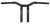 Burly Brand Dominator Raked Bar 10in - Gloss Black - B12-6051B User 1